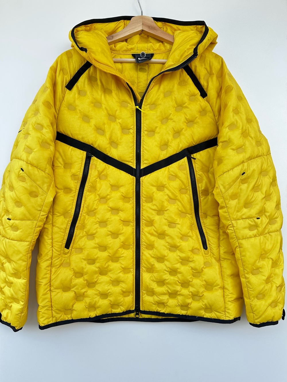 Nike Sportswear Tech Pack Down Fill Puffer Jacket Neon Yellow Men's Size L